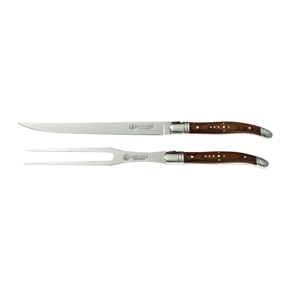 Wholesale Laguiole California Carving Knife Fork Set Wine N Gear