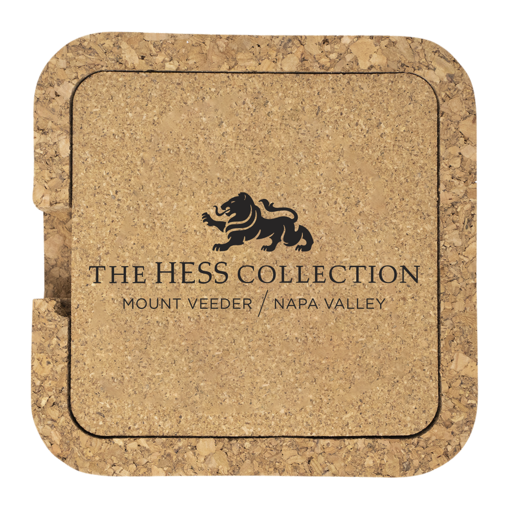 Wholesale Square Cork Coaster Set Wine N Gear