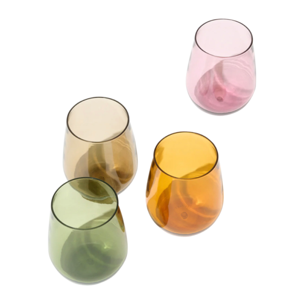 14 oz. Stemless Plastic Wine Glass