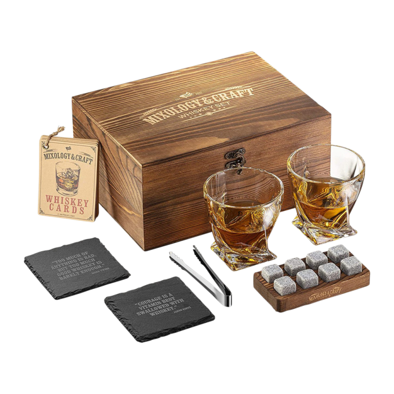 Wholesale Elegant Whiskey Set in Wooden Box - Wine-n-Gear