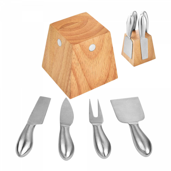 Wholesale Wooden Cheese Knife Set - Wine-n-Gear