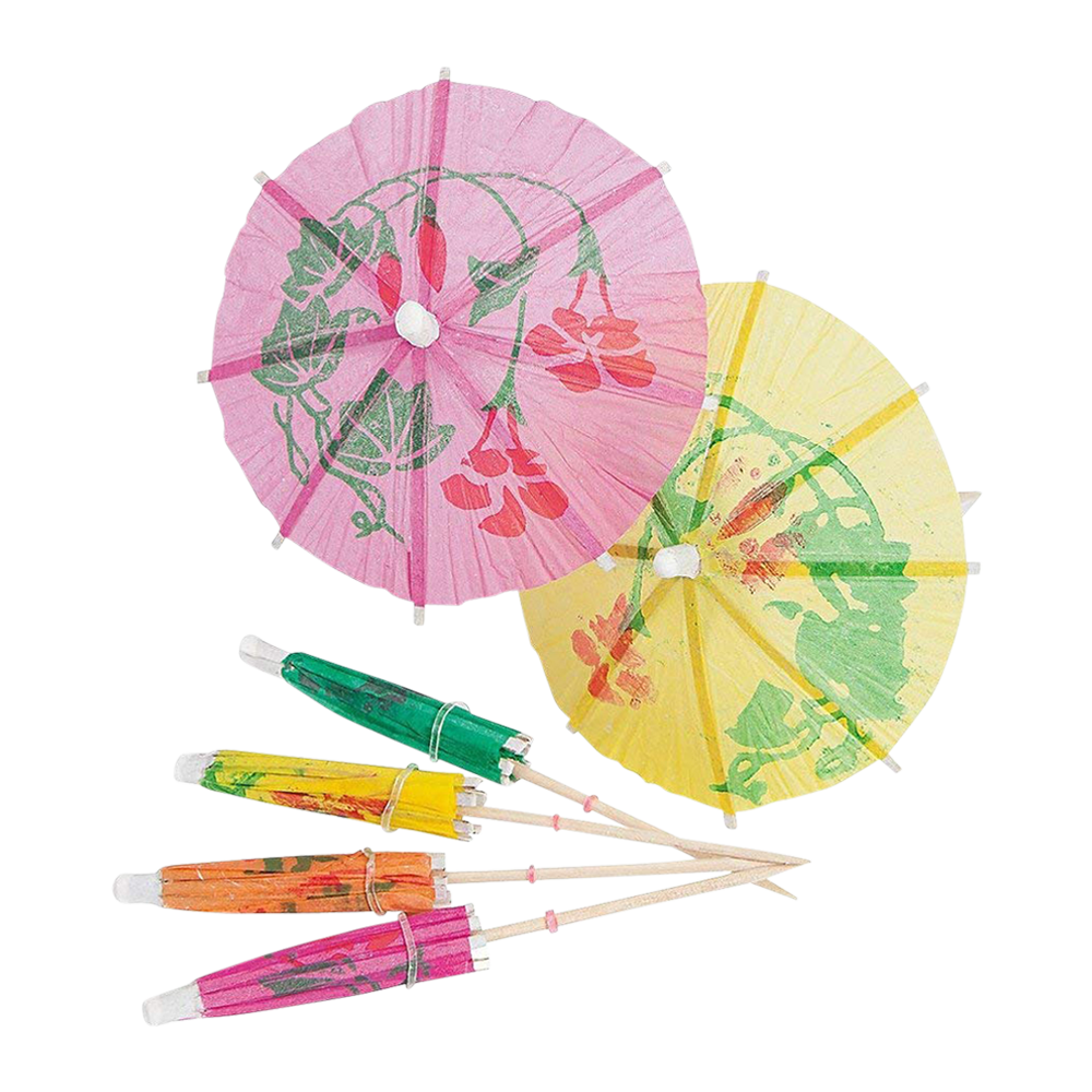 Wholesale Full Color Cocktail Umbrella Picks - Wine-n-Gear