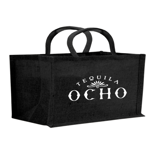 2-Bottle Horizontal Jute Tote