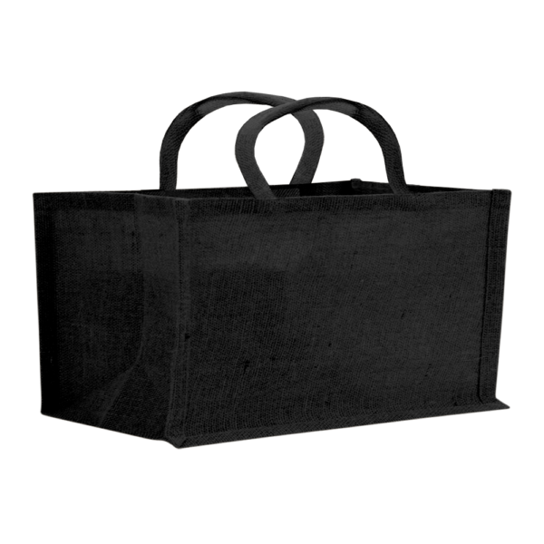 2-Bottle Horizontal Jute Tote