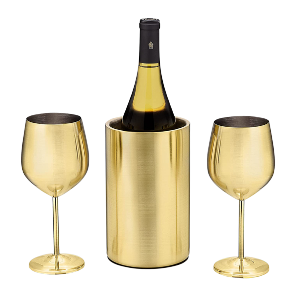 Wine Chiller and Glass Set