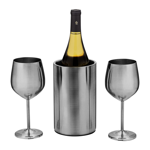 Gift Set  The Original Wine Chiller. Stainless tumblers and drinkware