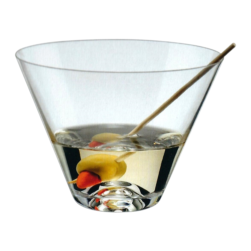 Wholesale Drink Master Stemless Martini Glass 12oz Wine N Gear