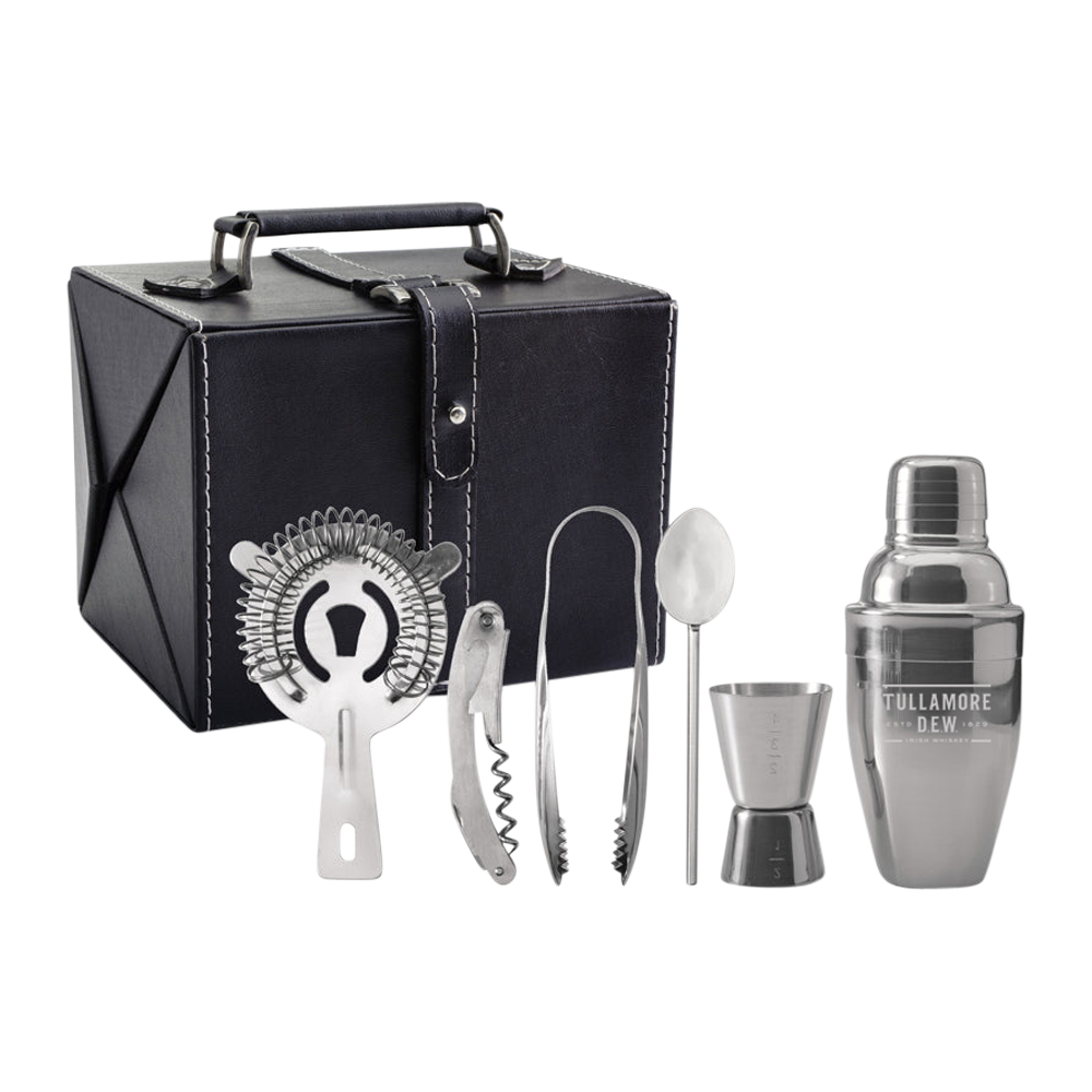 Premium Travel Cocktail Bar Set 8 Piece Portable Mixology Kit Bartende