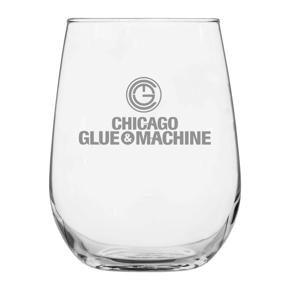 Wholesale Stemless Wine Glass 17oz Wine N Gear