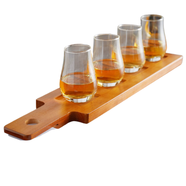 5pc. Whiskey Tasting Flight Tray Set
