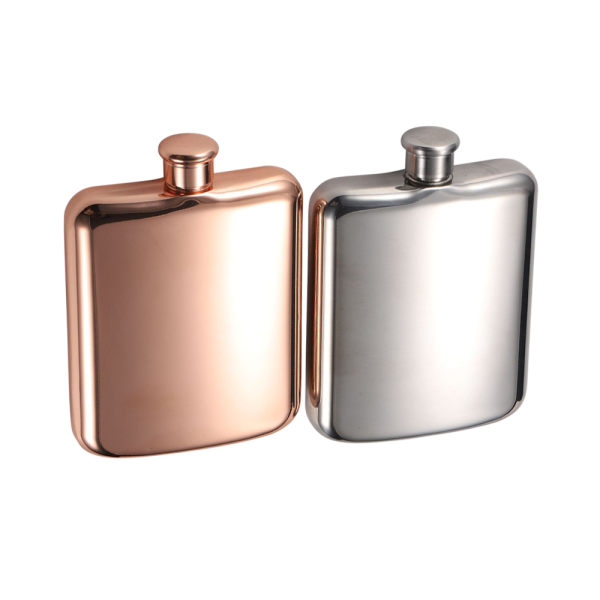 Elegant Stainless Steel Square Flask