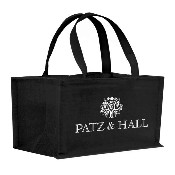 2-Bottle Horizontal Heavy Cotton Canvas Tote