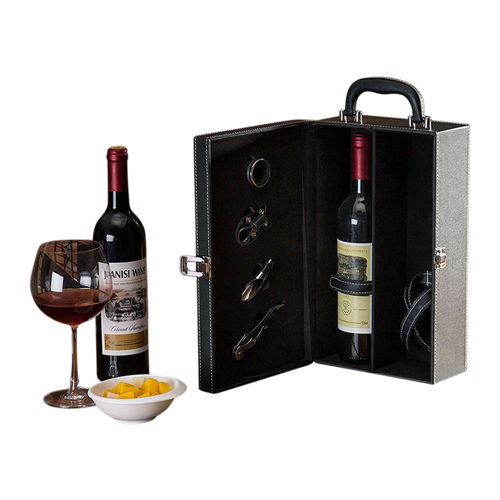 Wholesale 2-Bottle Wine Suitcase - Wine-n-Gear