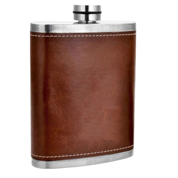 Steel Leather Hybrid Flask