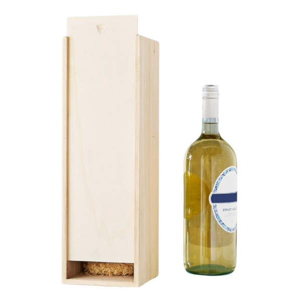1-Bottle Magnum (1.5L) Wood Wine Box