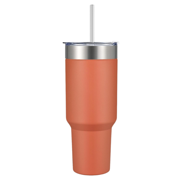 40oz. Insulated Tumbler with Straw