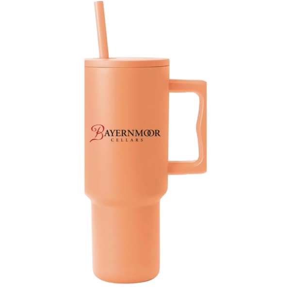 Minimalist Tumbler with Handle and Straw