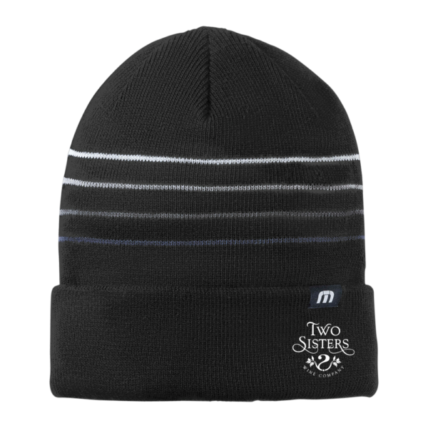 TravisMathew Striped Cuffed Beanie