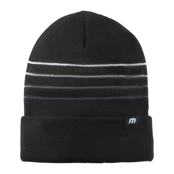 TravisMathew Striped Cuffed Beanie