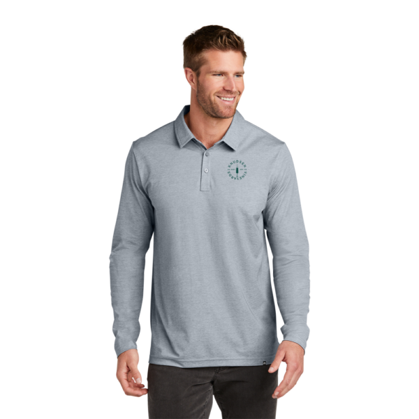 TravisMathew Oceanside Heather Long Sleeve Polo