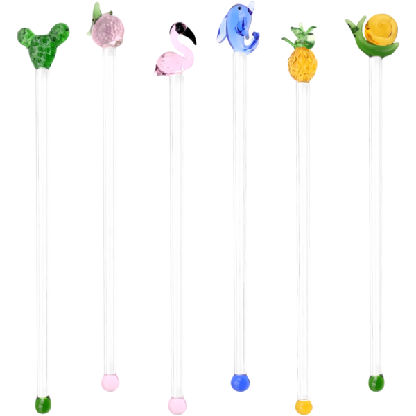 Glass Swizzle Stick (Molded)