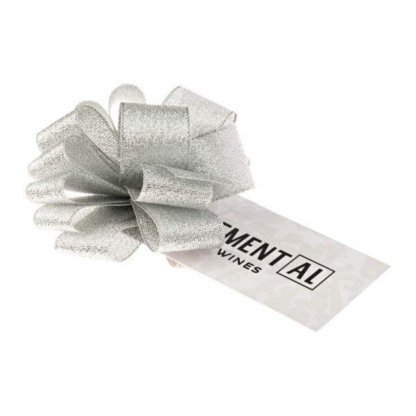 Wine Bottle Ribbon Bow with Card