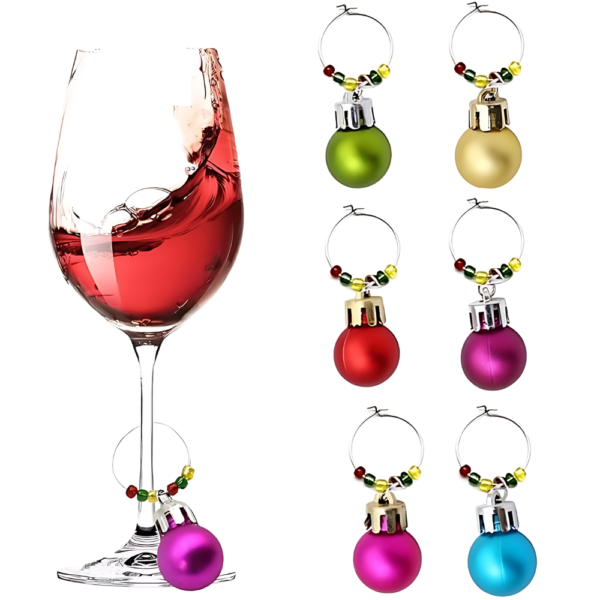 Christmas Wine Glass Charms