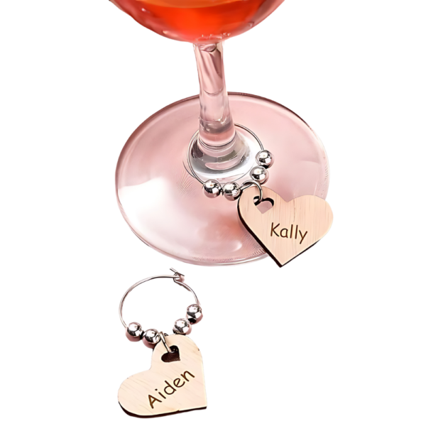 Wooden Wine Charms