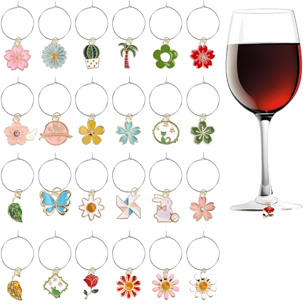 Enamel Wine Charms