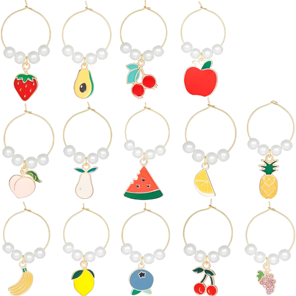 Enamel Wine Charms