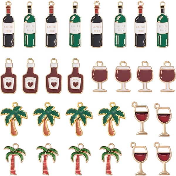 Enamel Wine Charms