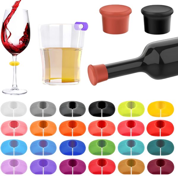 Silicone Wine Charms