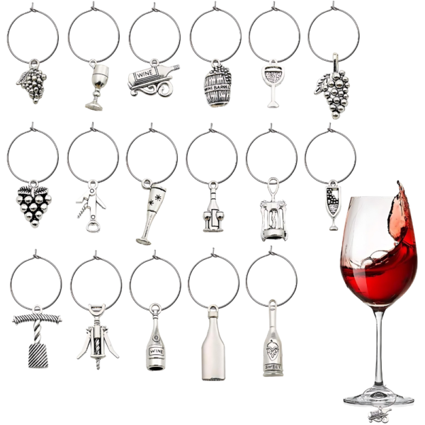 Metal Wine Charms