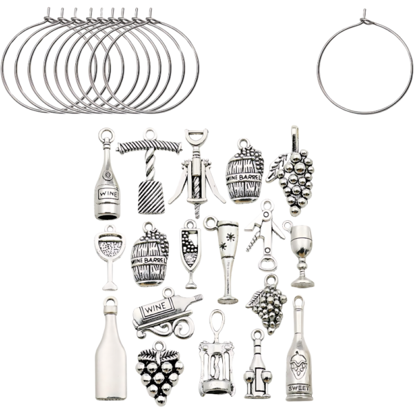 Metal Wine Charms