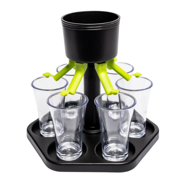 6 Glass Shot Dispenser with Tray