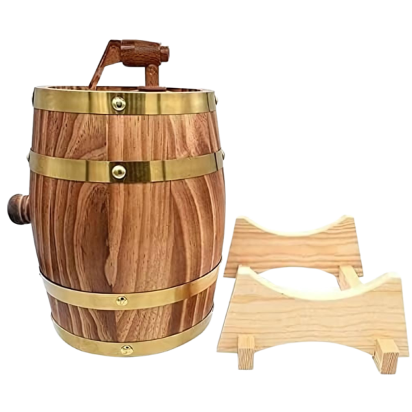 1.5L Oak Barrel Dispenser