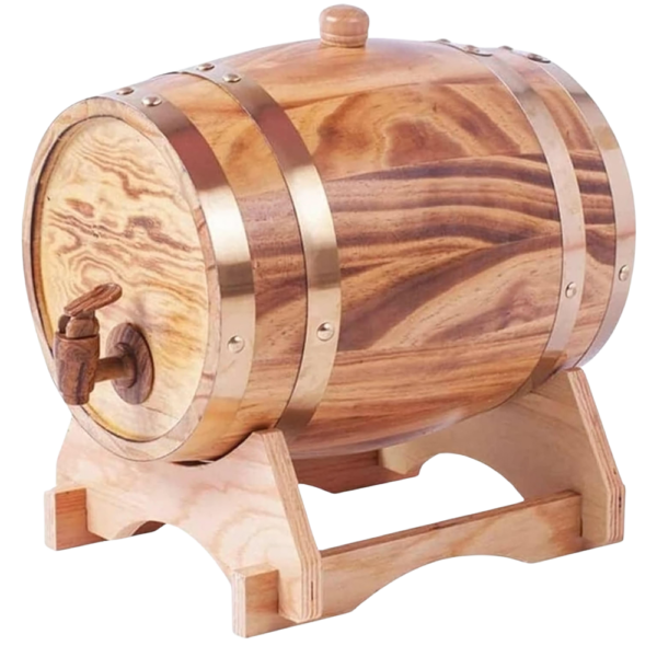 1.5L Oak Barrel Dispenser