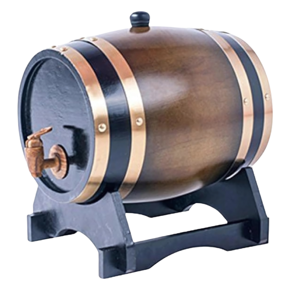 1.5L Oak Barrel Dispenser