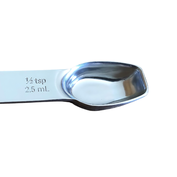 Stainless-Steel Double-Ended Measuring Half Teaspoon and Tablespoon