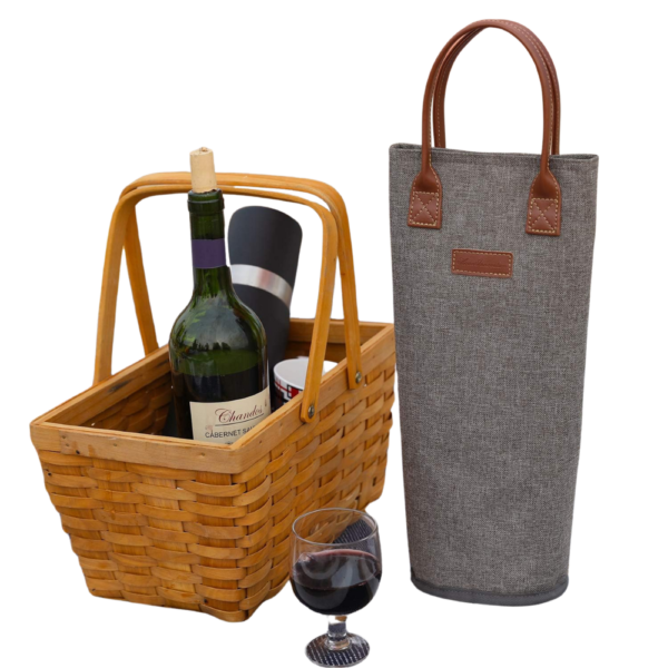 1-Bottle Insulated Wine Tote Carrier