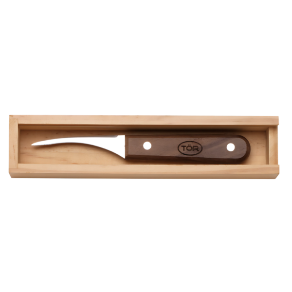 Shrimp Peeler and Deveiner Knife with Naturalwood Gift Box