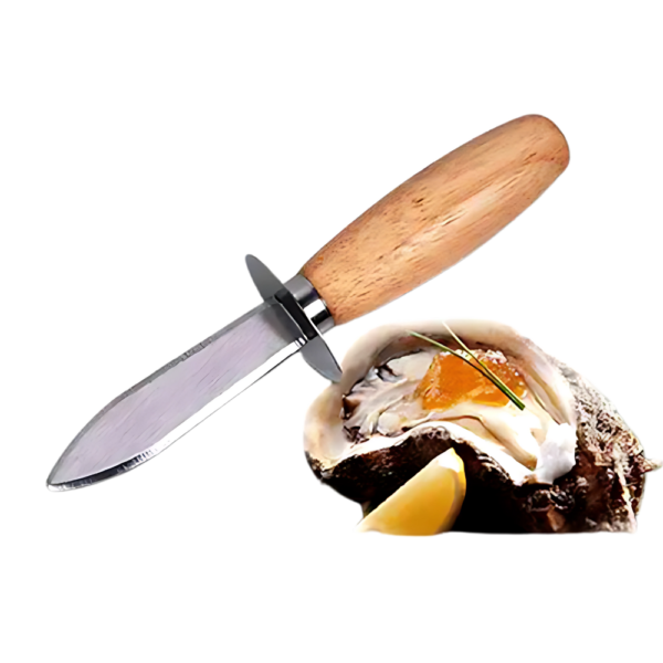 Wood Handle Oyster Shucking Knife