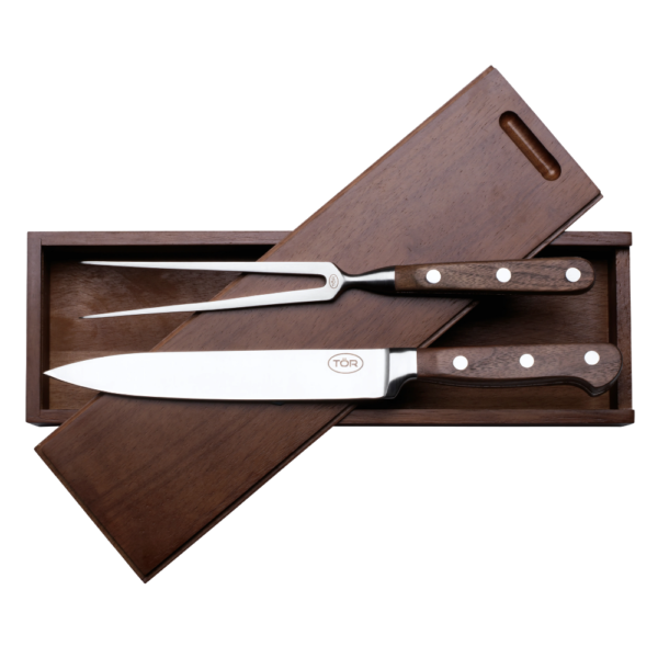 Meat Carving Knife Set and Fork in Gift Box