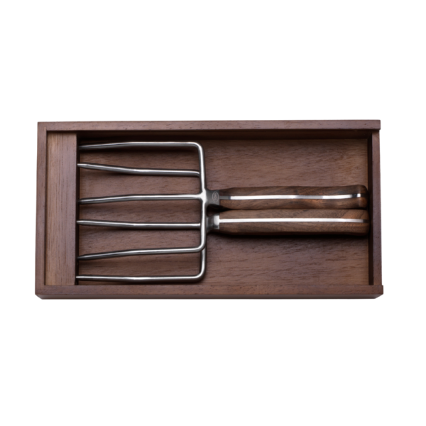 Turkey Lifter Forks in Rosewood Gift Box