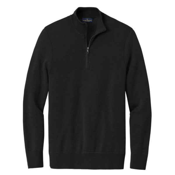 Brooks Brothers ® Washable Merino Birdseye 1/4-Zip Sweater