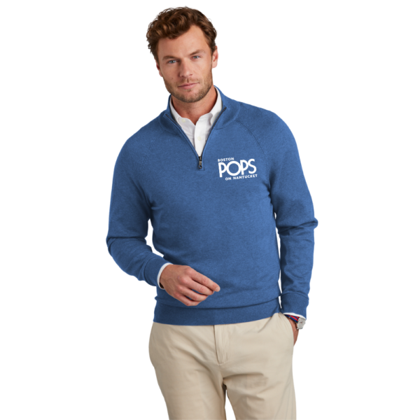 Brooks Brothers® Cotton Stretch 1/4-Zip Sweater