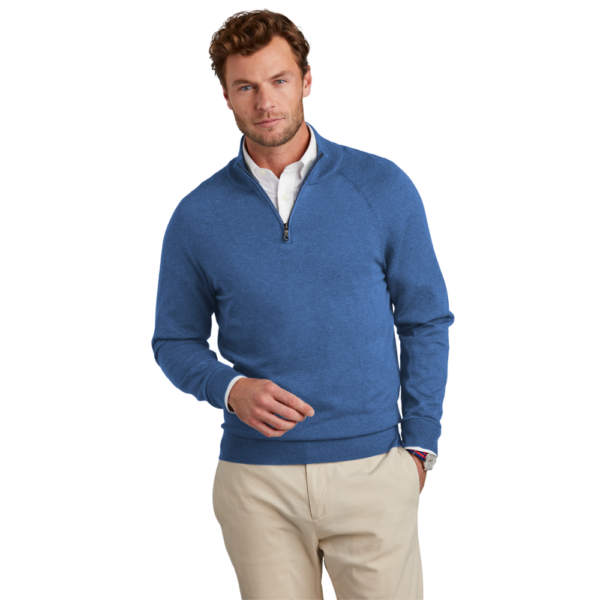 Brooks Brothers® Cotton Stretch 1/4-Zip Sweater