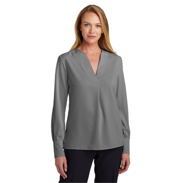 Brooks Brothers® Women’s Open-Neck Satin Blouse