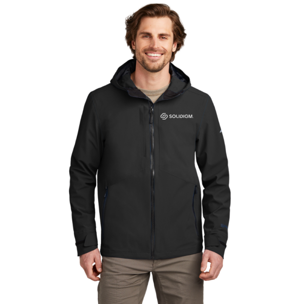 Conquer the elements with wine-n-gear's wholesale Eddie Bauer® WeatherEdge® Plus Jacket. This fully seam-sealed, waterproof, and breathable 10K/10K stretch fabric jacket features WeatherEdge Plus and StormRepel® DWR technology for ultimate protection. With an adjustable hood, waterproof zippered pockets, adjustable cuffs, and a decoration access pocket, this jacket offers both functionality and convenience. The interior storm flap, adjustable drawcord hem, and contrast logo complete the design. Made of 92/8 poly/spandex with 100% polyester lining, it's perfect for customizing with your branding when ordering wholesale from wine-n-gear.