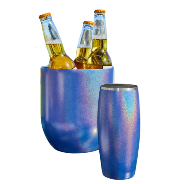 3L Insulated Ice Bucket with Lid and Tongs